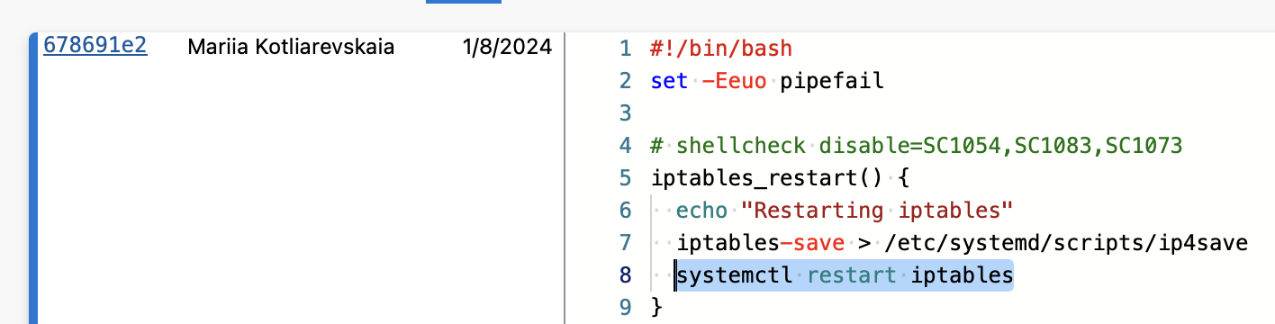 git blame